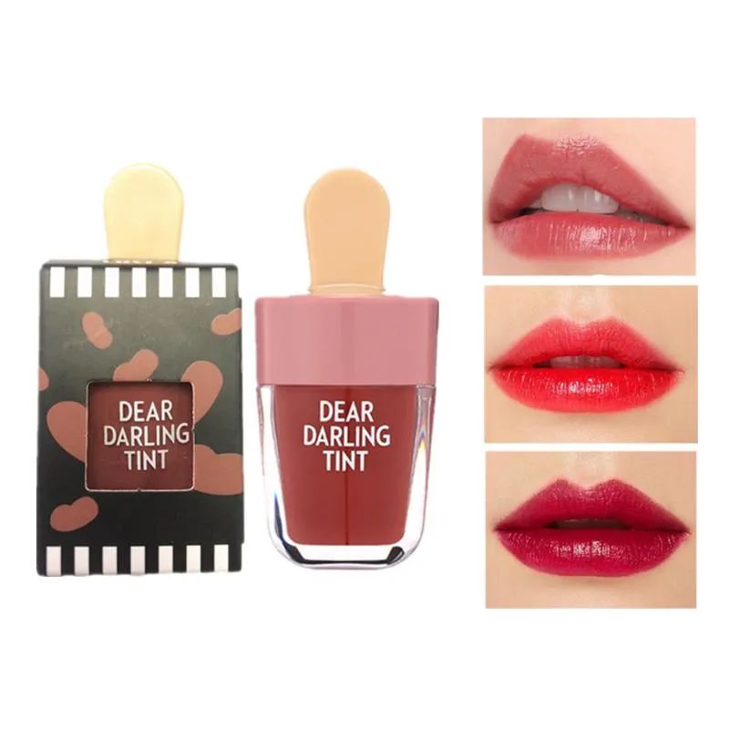 Brillant à lèvres Est Teinte longue durée 5 couleurs Rouge à lèvres liquide Batom Rouge A Levres Labial Matte Sexy Tattoo CosmeticLip