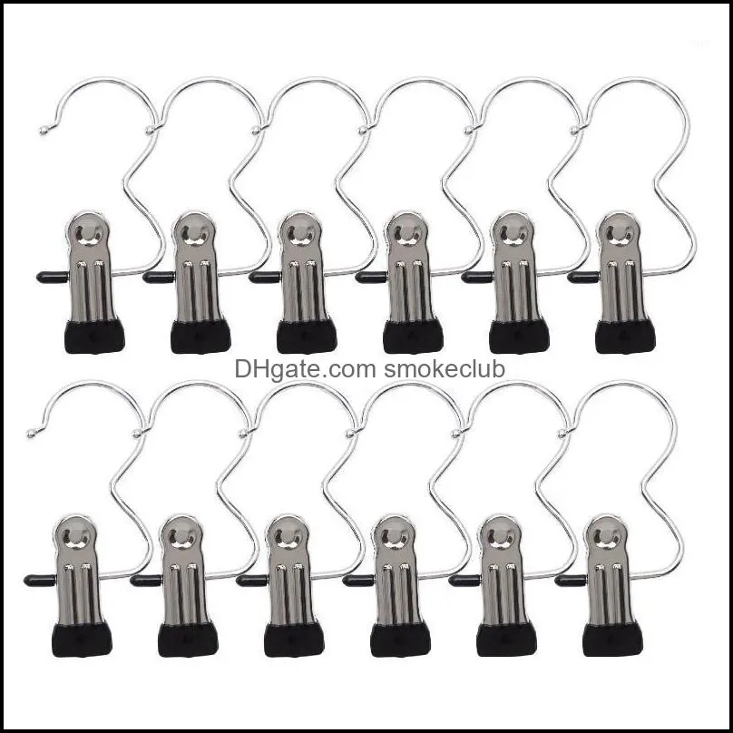 Kleding Garderobe Opslag 12 Stks Metalen Boot Hanger Hold Rvs Travel Clips Kleding Pins Home Draagbare Wasserij Haak Stevige Drop De