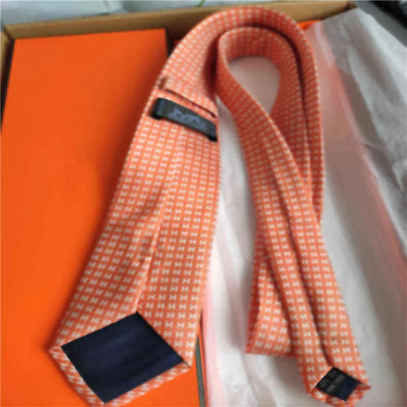 mens tie Slim Silk Tie Mens Ties Narrow Business Men Jacquard Woven Necktie Set 7.5cm With Box 6SDV
