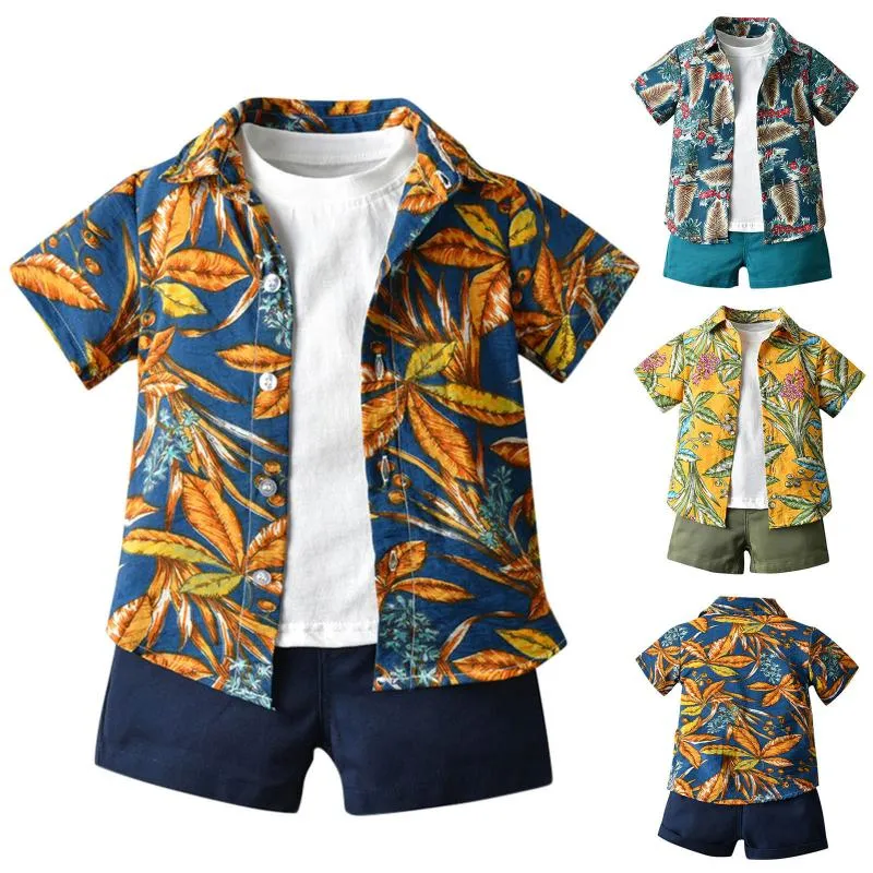 Set di abbigliamento vestiti per bambini da 0 a 5 anni Summer Shorts Shorts Shorts Shirt Shirt Casual Attrepido a due pezzi