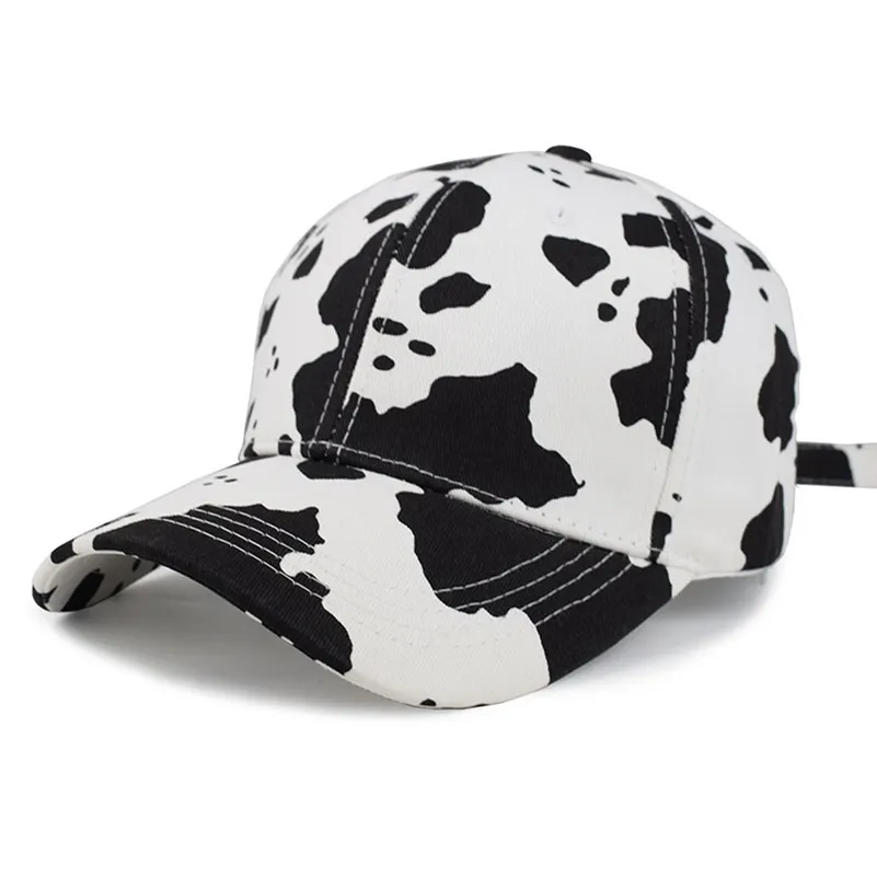 Moda vaca impressão boné de beisebol mulheres pai chapéus para homens caminhoneiro hip hop gorras vintage masculino chapéu 220617