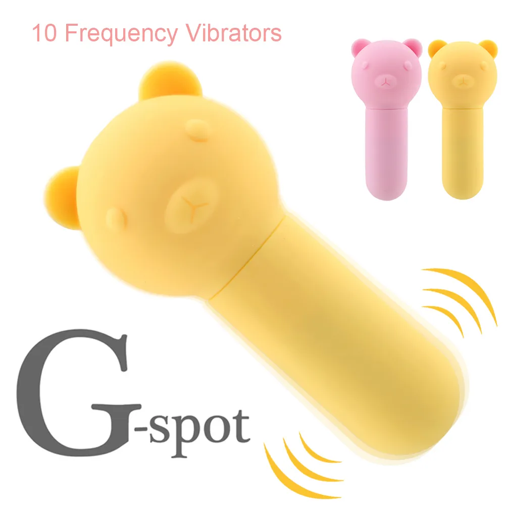 Ikoky 10 Bullets de fréquence vibration de l'oeuf clitoris vibrators vibrateurs de spot g petit vibrateur ours vibratrice sexy pour femmes