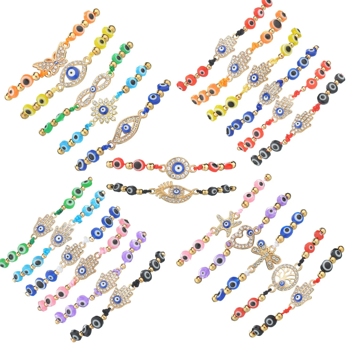 Charm Bracelets Evil Eye Mexican Protection Bracelet Lucky Anklet Colorf  Handmade Braided String Adjustable Beaded For Women Girls Bo AmkFv From  Dhgirlsshop, $0.65