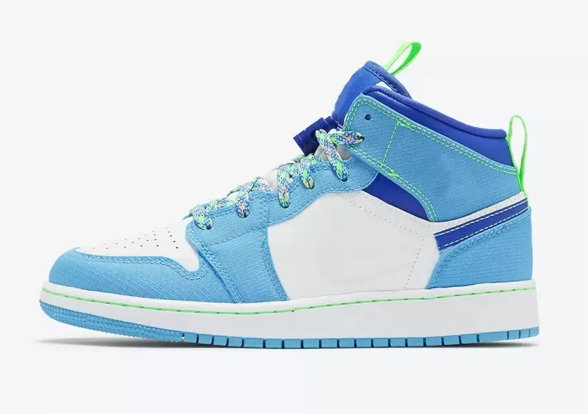 Neon blue sales basketball shoes