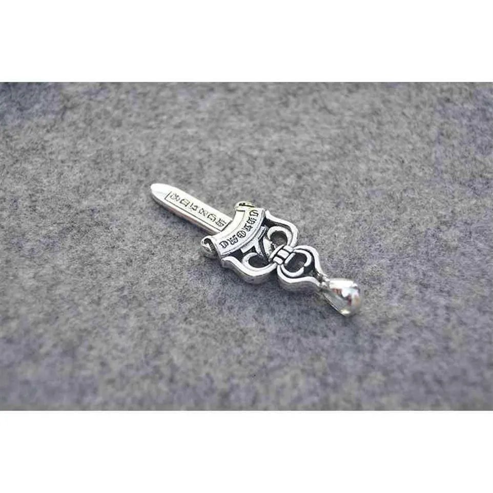 Hanger luxe ontwerp ketting mode juwelen bar mannelijk dominering 925 sterling zilveren heilig zwaard quan zhilong dezelfde ch originele r280g