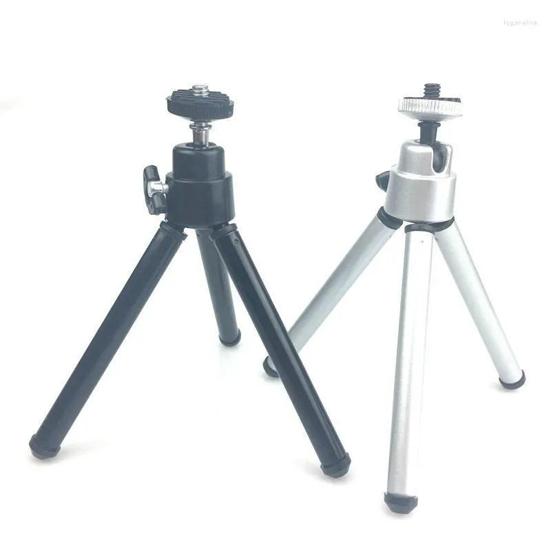 Tripods Mini Tripod With Phone Clip Aluminium Metal Live for Stand Mount Nikon 5 4セッションYiカメラLoga22