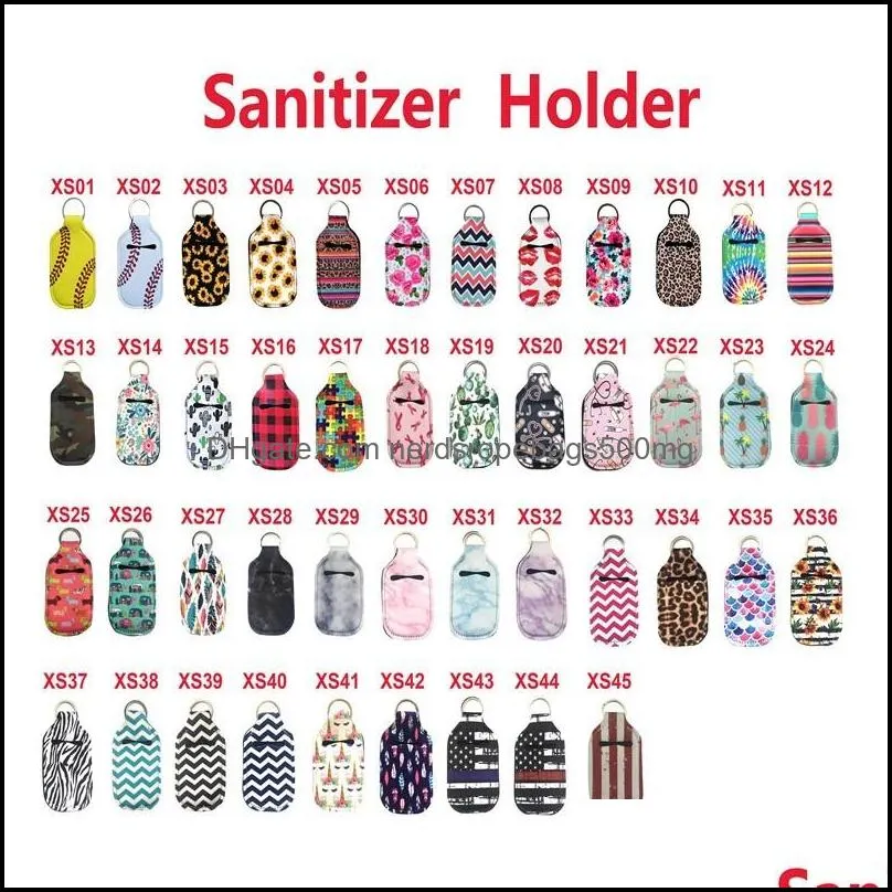 Spot hand sanitizer bottle holder 30ML RTS portable diving material perfume holder sanitizer holder can be customized 312 R2