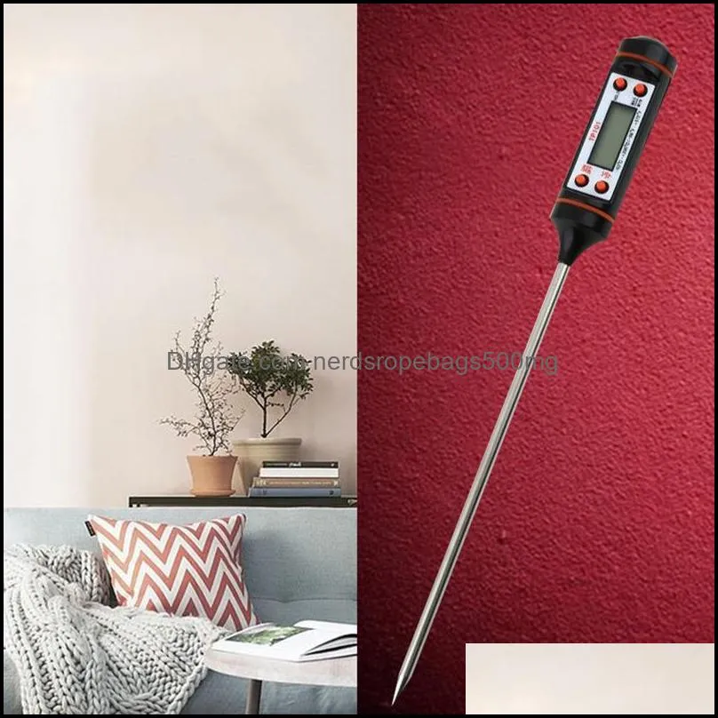 Household Digital Thermometer Kitchen Cooking Food Meat Grill BBQ Probe Thermometers Water Milk Oil Liquid Oven Temperaure Sensor