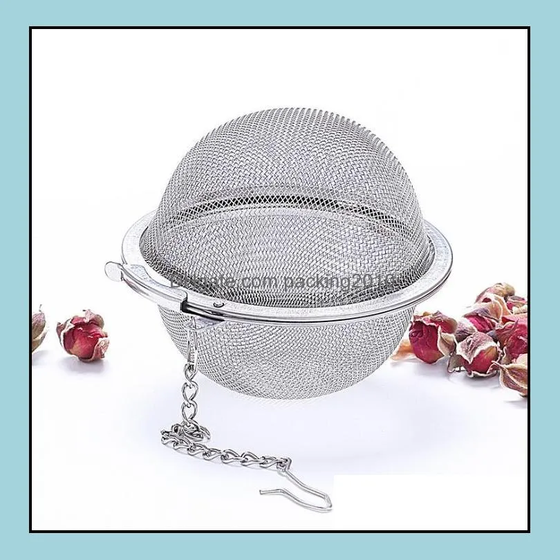 304 Stainless Steel Mesh Tea Balls 4.5cm Tea Infuser Strainers Filters Interval Diffuser For Tea Kitchen Dining Bar Tools#166