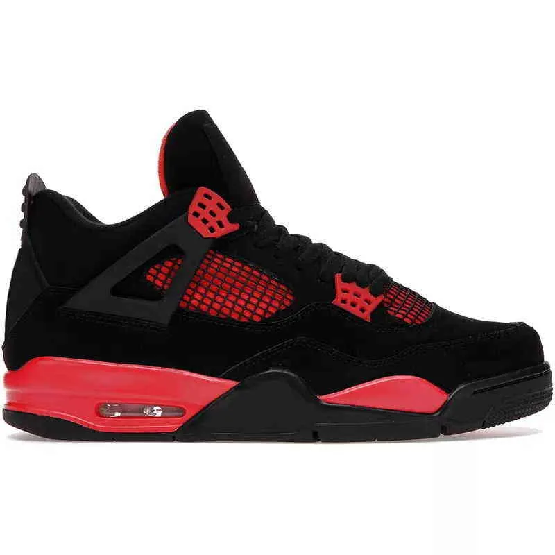 Mens Military Black 4e Basketball Shoes Jumpman 4s With Red Thunder ...