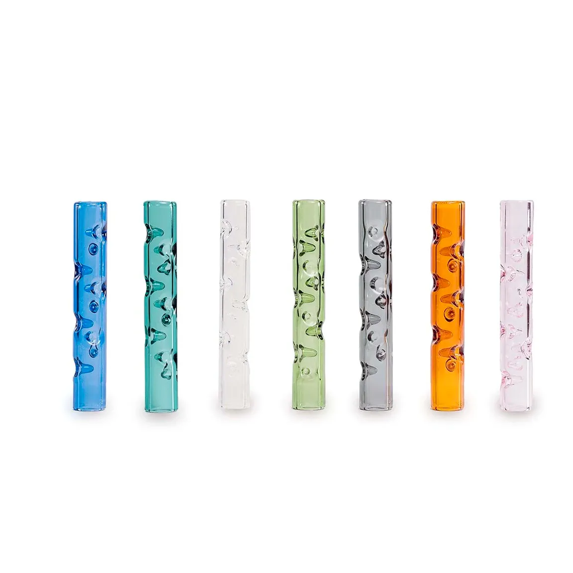 Tige en verre de flux de refroidissement 3D colorée de 75 mm pour accessoire de fumeur Dynavap Osgree