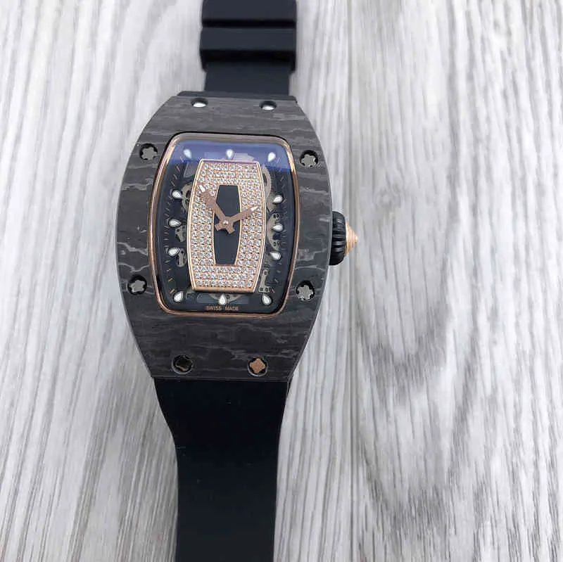 시계 손목 시계 디자이너 남성 비즈니스 다기능 풀 다이아몬드 리치 밀레 기계식 시계 패션 트렌드 미세한 스틸 와인 배럴