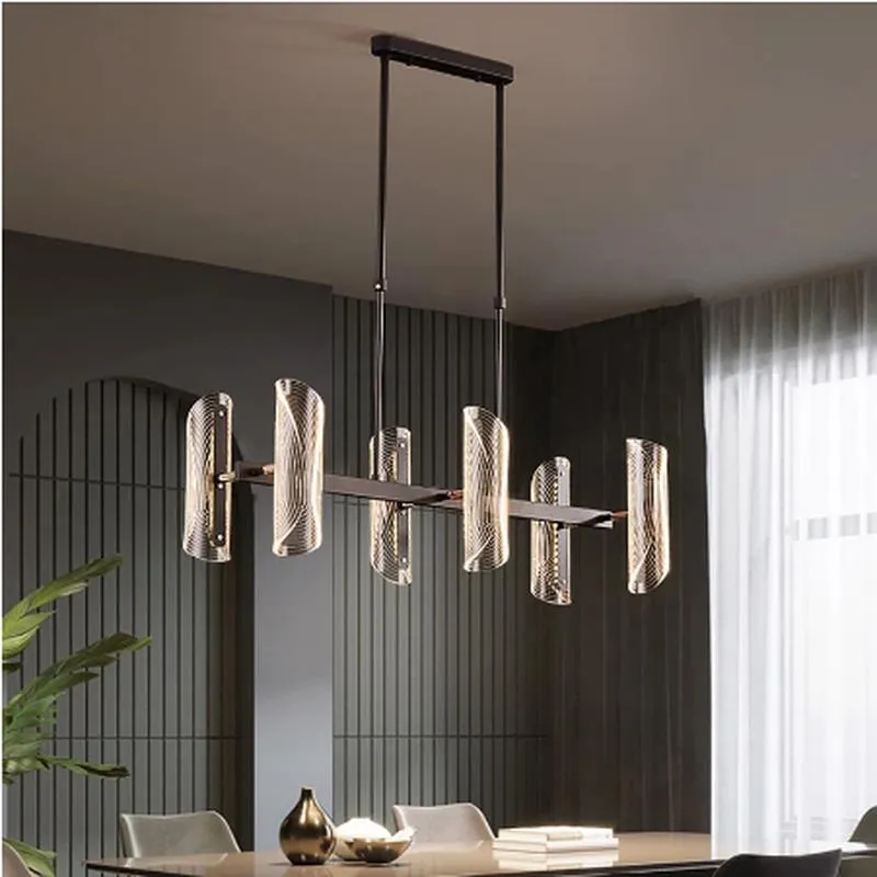 Lâmpadas pendentes iluminação de lustre LED moderno para lustres de cozinha de quarto da sala