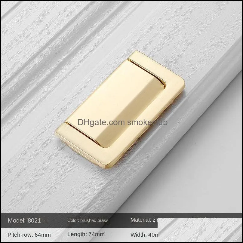 Chest of Drawer Hidden Hook Handle Invisible Cabinet Door Handle Punch-Free Flat Handle (The logistics price Pls Contact us)