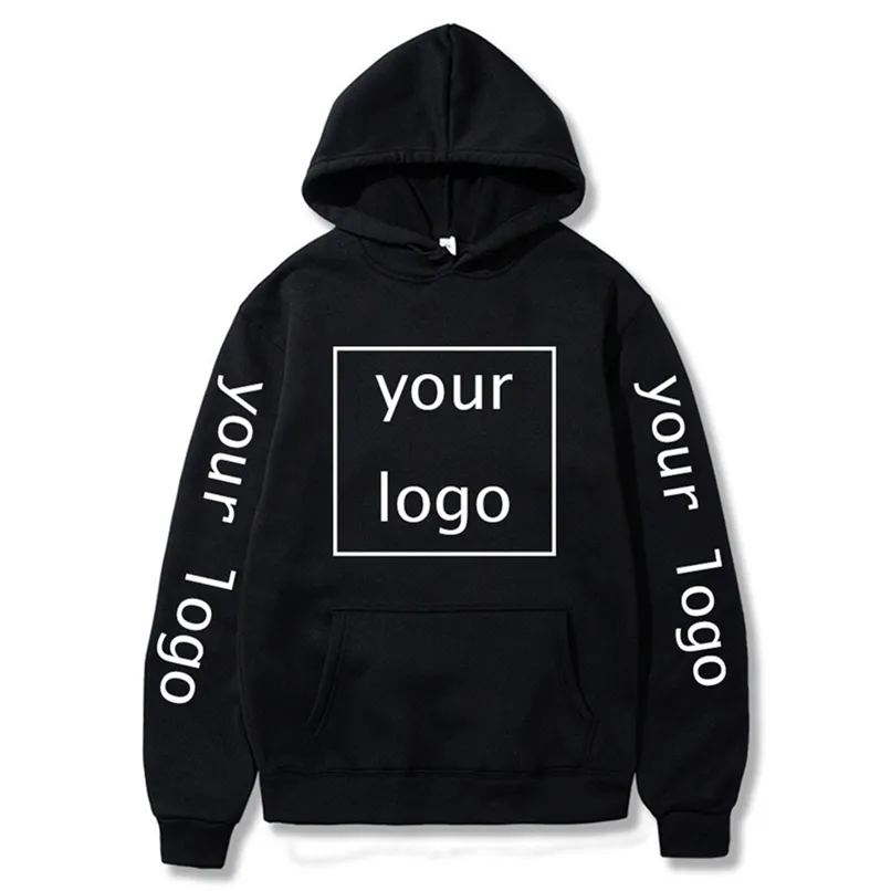 Custom Hoodies DIY Image Print Clothing Customized Sport Casual Sweatshirt Hoodie Pullover Size XS-4XL 220816