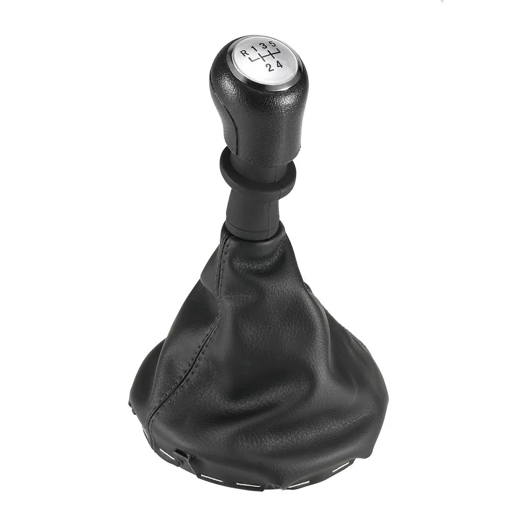 5 Speed ​​Gear Shift Gałka Gearstick Skórzany zestaw boot do VW T5 / T6 2003-2011