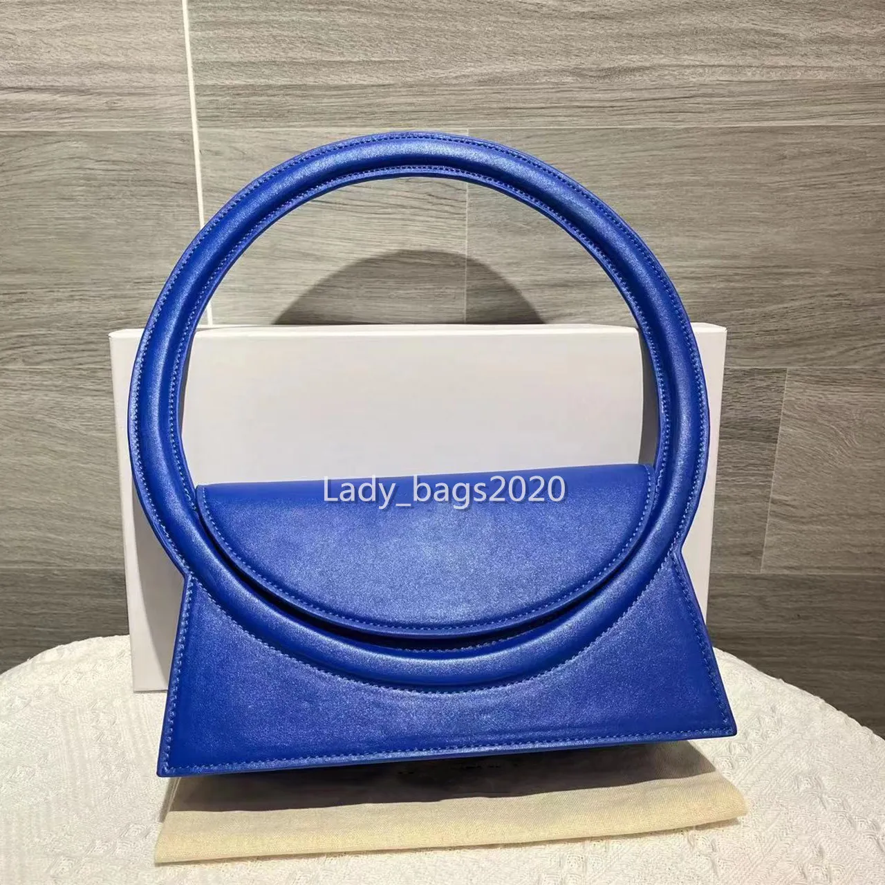 Femmes Cercle Poignée Sac Épaule Axillaire Sac À Main Circulaire Le Sac Rond Cuir Taille Sacs À Main Sacs De Poignet De Luxe Embrayage Circulaire Fourre-Tout Designer Bourse Bandoulière Totes