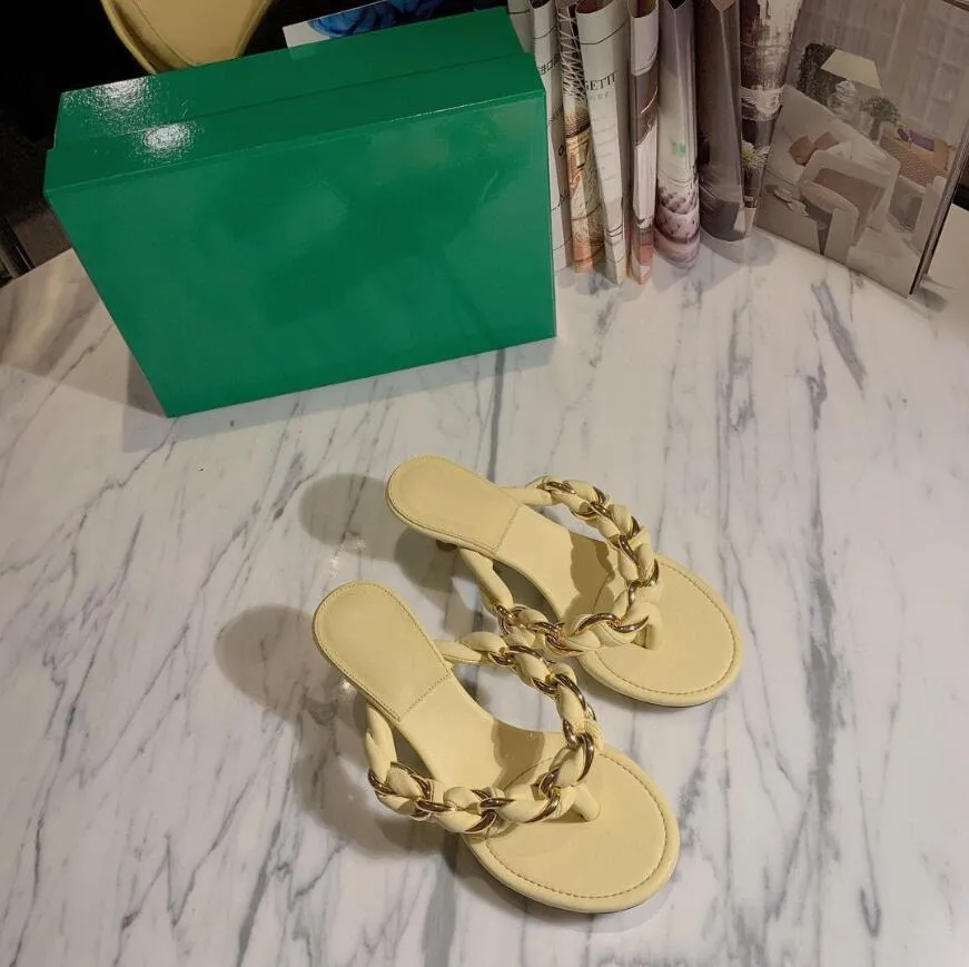Designer Women sandals Fashion beach Sandal Flat Slides Flip Flops Woven slippers Woman BOTTEGA Designers silde
