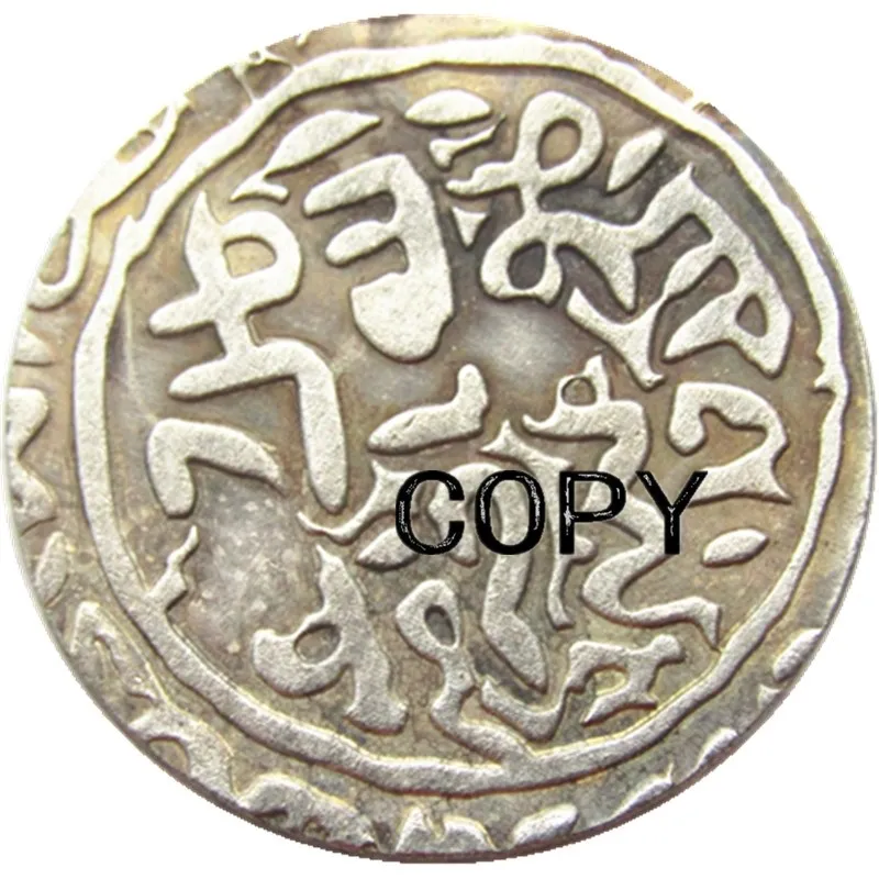 IN05 indien antique argent plaqué copie pièces de monnaie artisanat commémoratif métal meurt fabrication prix d'usine