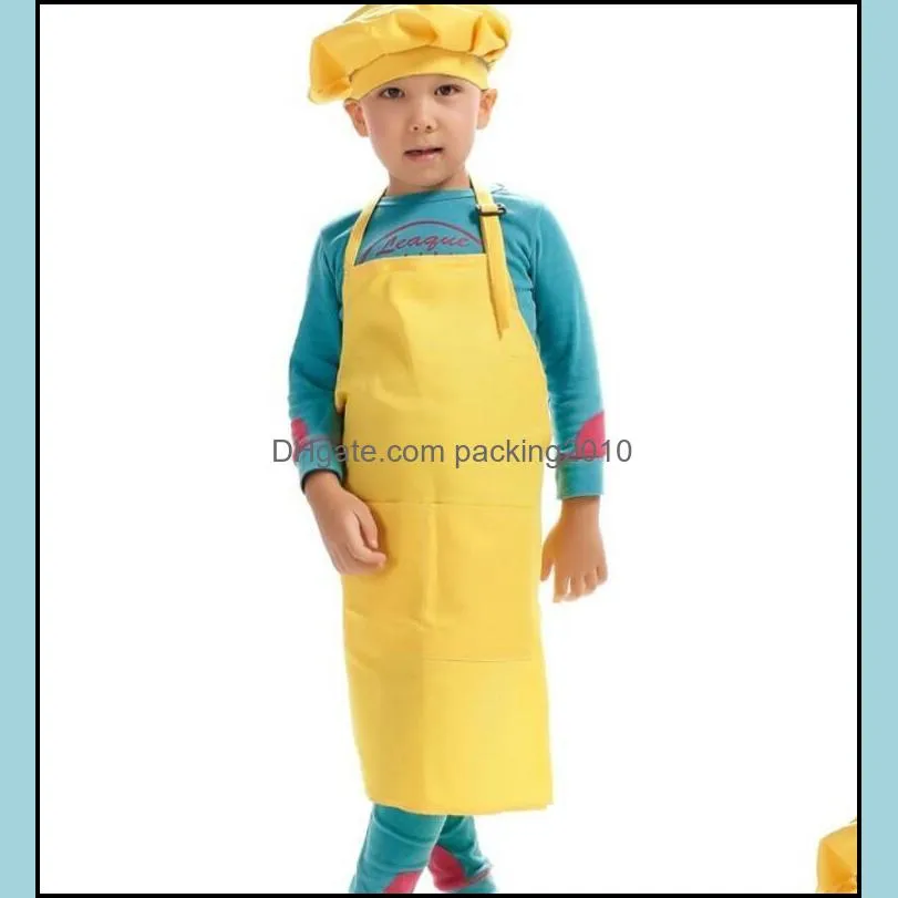 child kids plain aprons boys girls kitchen cooking baking painting art bib aprons household cleaning tools lxl823q