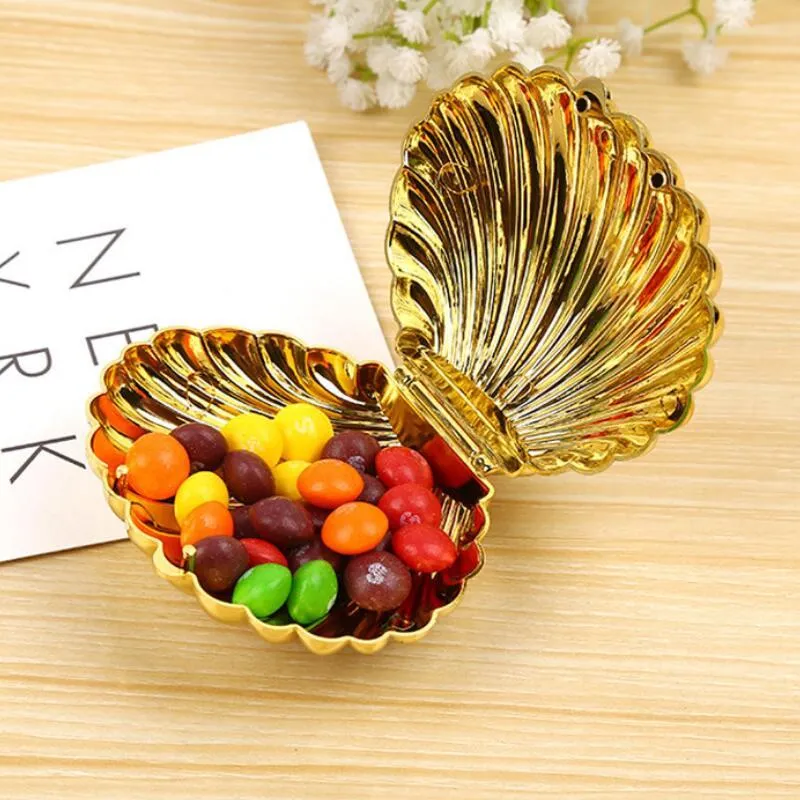 Wedding Favor Box DIY Bright Colors Shell Shape Party Supplies Surprise Candy Storage Teatime Birthday Jewelry Case LX3227