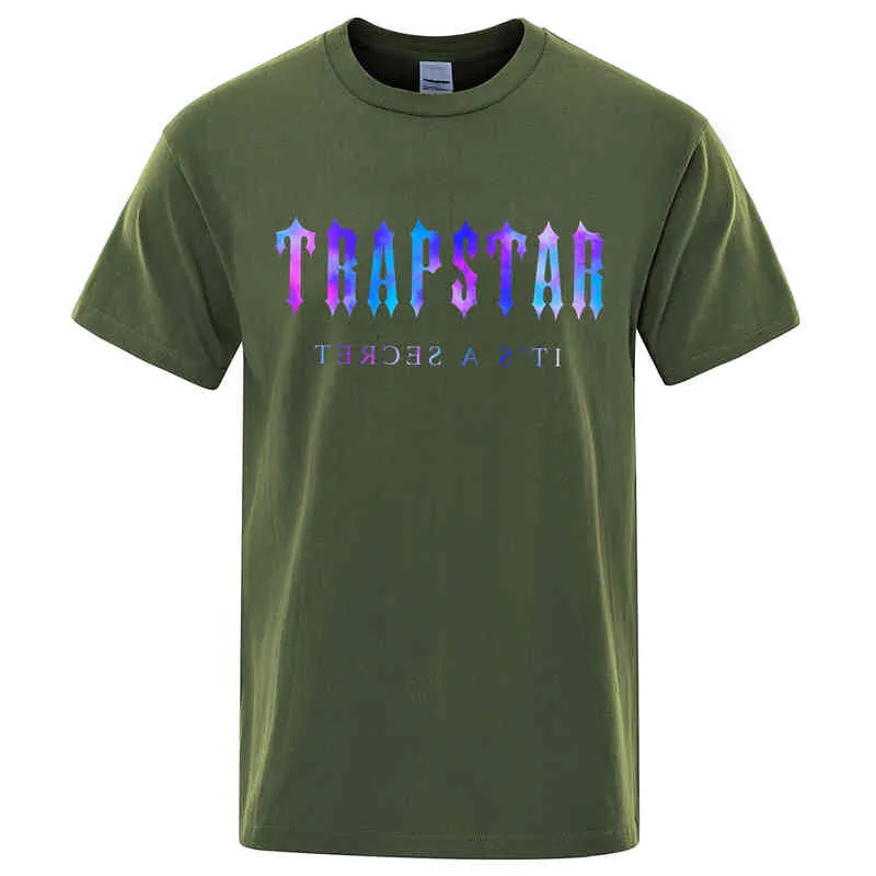 T Shirt Stampate Trapstar London Nebulosa Uomini Casual Marca