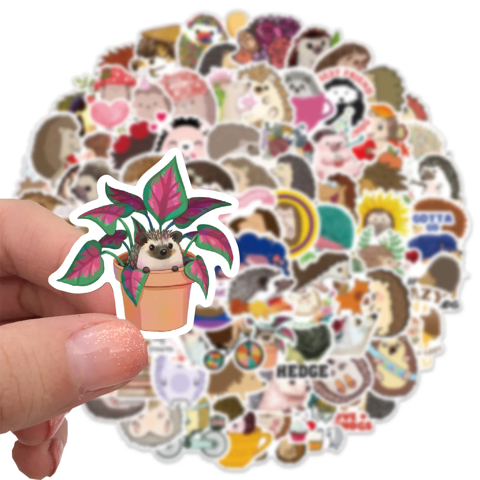 100Pcs Hedgehog Stickers No-Duplicate For Skateboard Laptop Luggage Bicycle Guitar Helmet Water Bottle Decals Kids Gifts