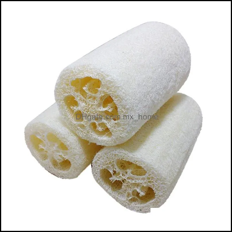 Wholesale- 2017 Natural Loofah Bath Body Shower Sponge Scrubber Pad Exfoliating body cleaning brush pad hot sale