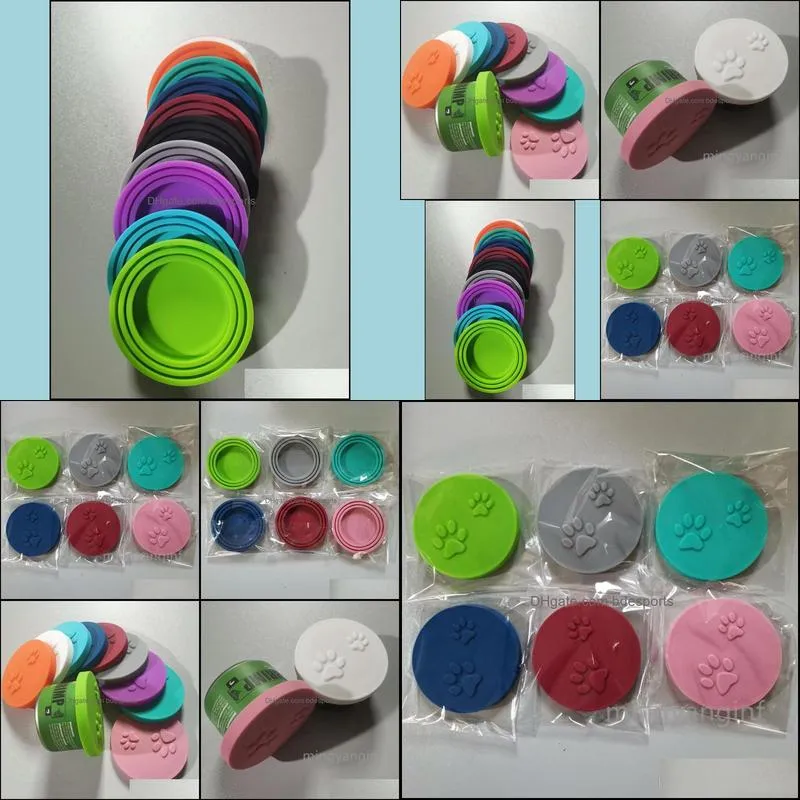 Silicone Can Covers Multifuntion Cat Can Lids Cat Claws Sealing Cover for Pet Food Cans CC0678