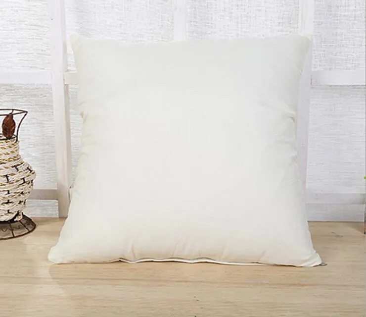 Home 45 * 45CM Home Sofa Throw Pillowcase Pure Color Polyester White Pillow Cover Cushion Cover Decor Pillow Case Blank christmas Decor Gift