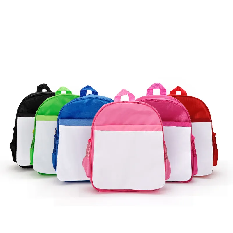 Sublimazione Blanks Schoolbag Materiale scolastico Bambini Zaini per bambini Scuola materna Borsa per libri fai da te in poliestere