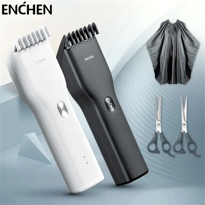 Enchen Boost Hair Clippers for Men Children Use Família Use recarregável Corte elétrico portátil sem fio 220712