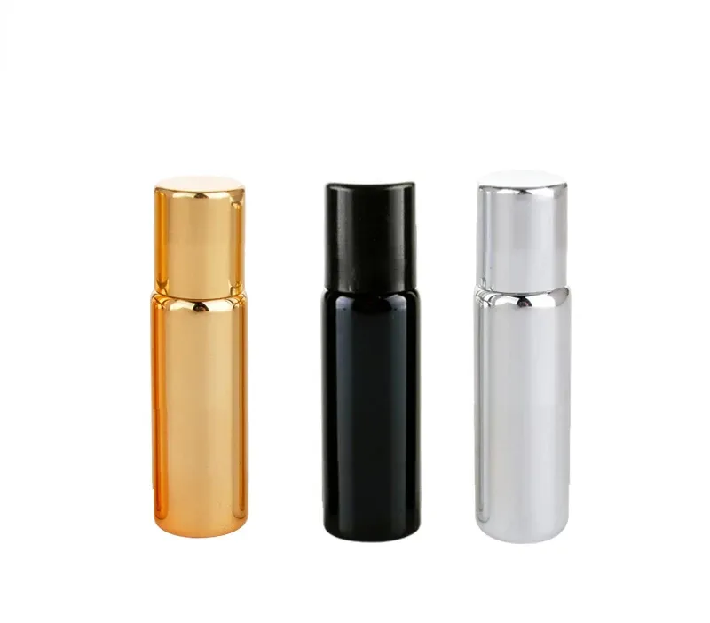 Wholesale 5ML Mini Travel Colored Glass Roll on Bottle For Essential Oils Perfume Bottle Free Custome Logo