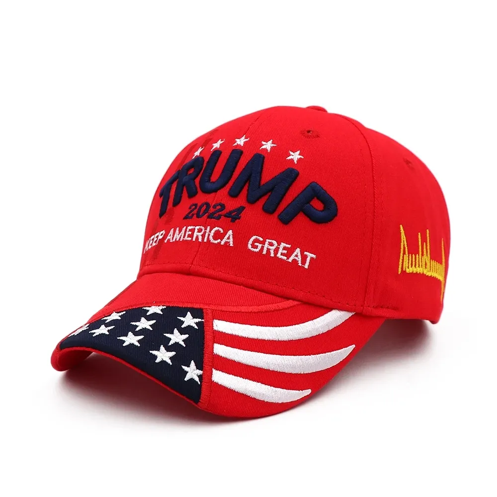 トランプ 2024 帽子ドナルド トランプ帽子 Take America Back MAGA USA 刺繍調節可能な野球帽