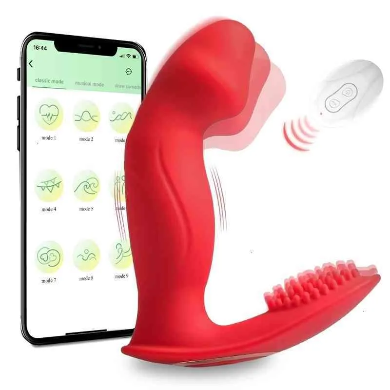 Full Body Massager Sex Toys Masager Vibrator Dildo App Wireless Remote Massagers Wiggling Wearable Bluetooth vibrerend slipje vingerspeelgoed voor vrouwen clitoris mf3k