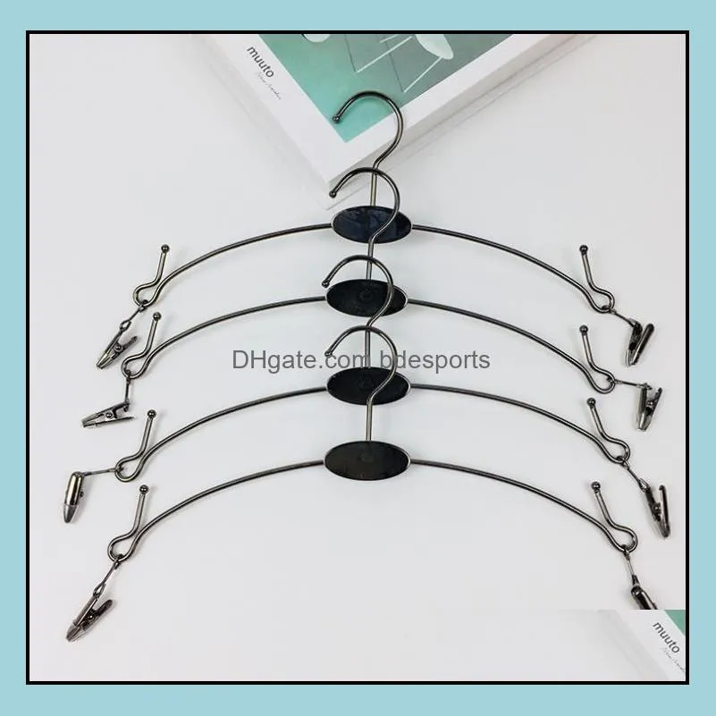 300pcs Colored Metal Lingerie Hanger With Clip , Bra Hanger and Underwear Briefs Underpant Display Hangers SN604
