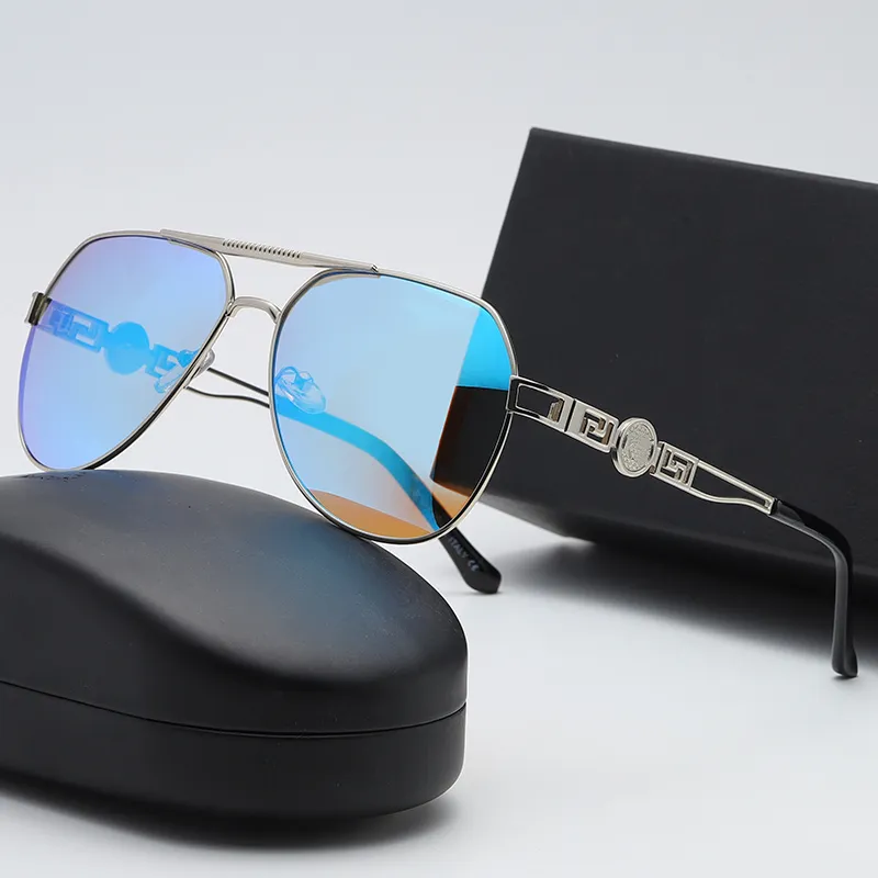 Top Luxus Sonnenbrille Polaroid Objektiv 520 Designer Damen 6 Farben Herren Goggle Senior Brillen für Damen Brillengestell Vintage Metall Sonnenbrille mit Box