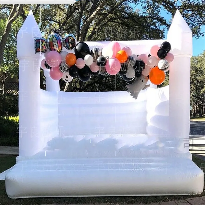 Mats Bounce House Wedding Wedding White Bounter Houses Event Party Party Bouncy Castle Air Bouncer Combo for Kids Adults Rental 789 E3