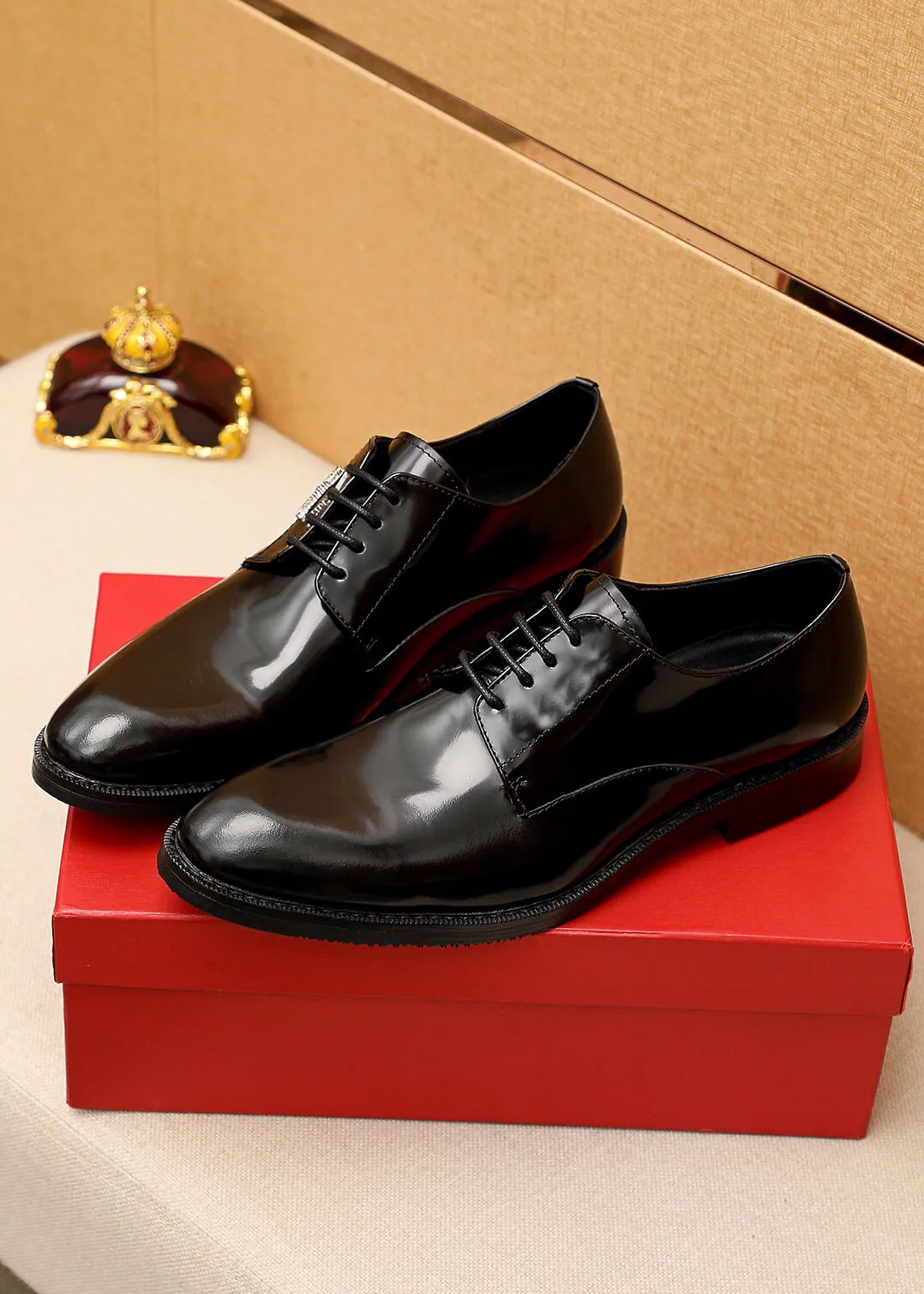 New 2022 Men Dress Shoes Fashion Business Oxfords Genuine Leather High