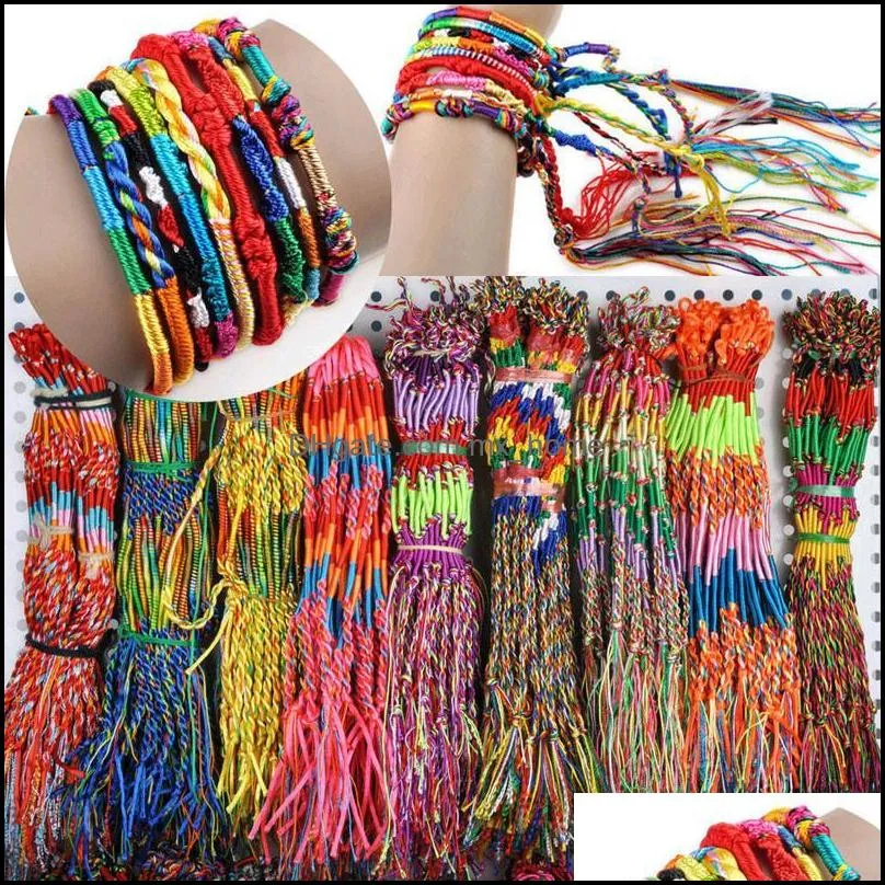 Skórzana Bransoletka Dziewczyny Luksusowa Biżuteria Colorf Purpurowy Nieskończoność Handmade Braid Cord Strand Braided Przyjaźni Bransoletki do0137 Drop Dostawa 20