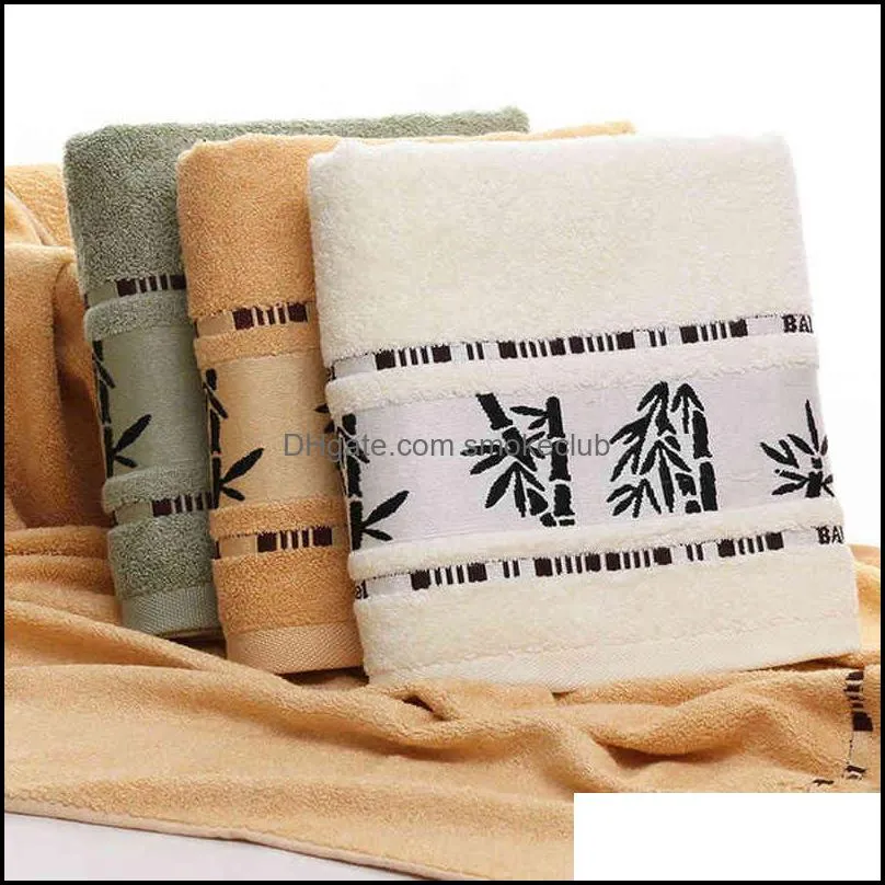 Boutique Bamboo Fiber Towels Set Home Daily Adults Face Towel Bath Towels Thicken Absorbent Bathroom Towels Y220226