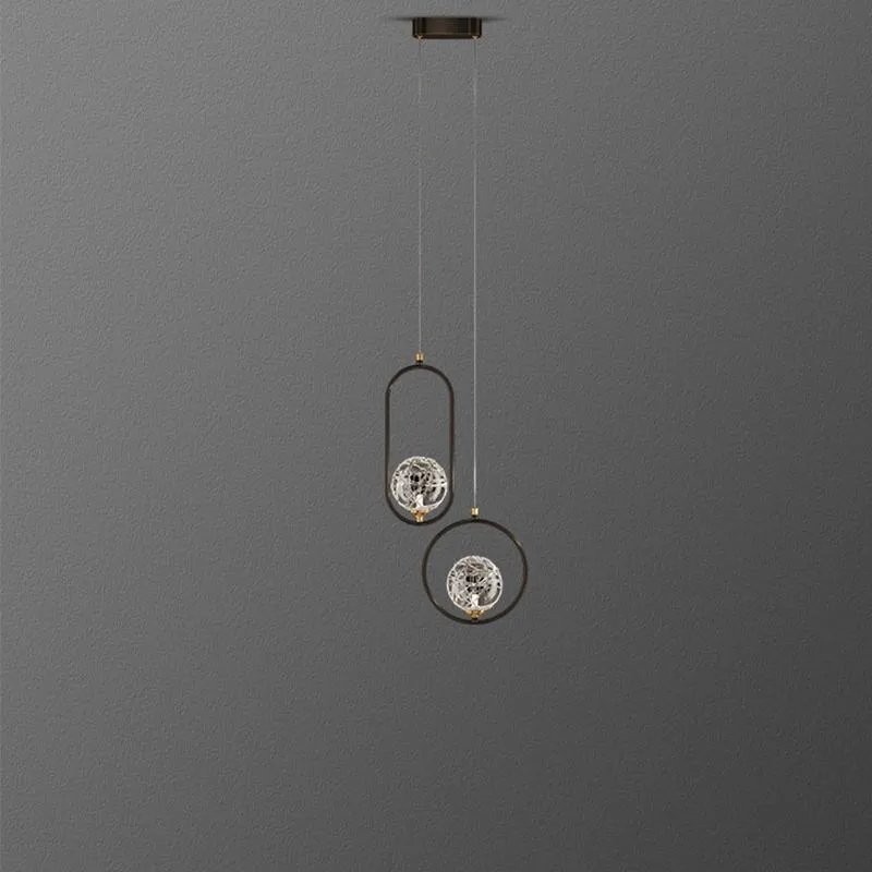 Lâmpadas pendentes Linha minimalista moderna Candelador simples corredor de cozinha decorativa Arte Interior Interior Sala de estar de estar Chandelierpend