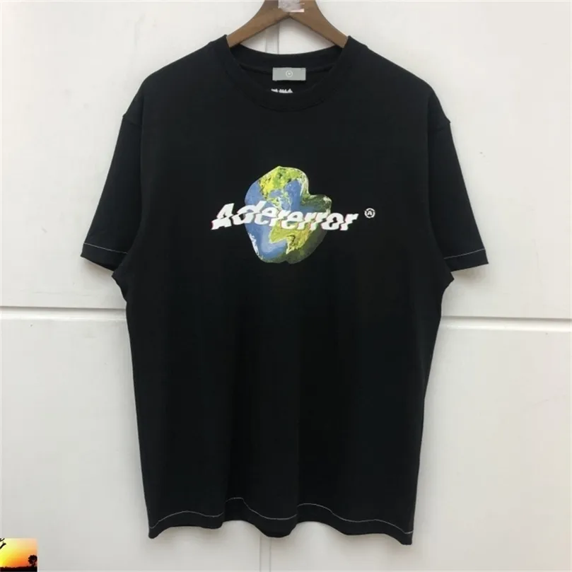 Ader Error T-Shirt Men Men Kobiety Adereror Earth T Shirt Drop 210420