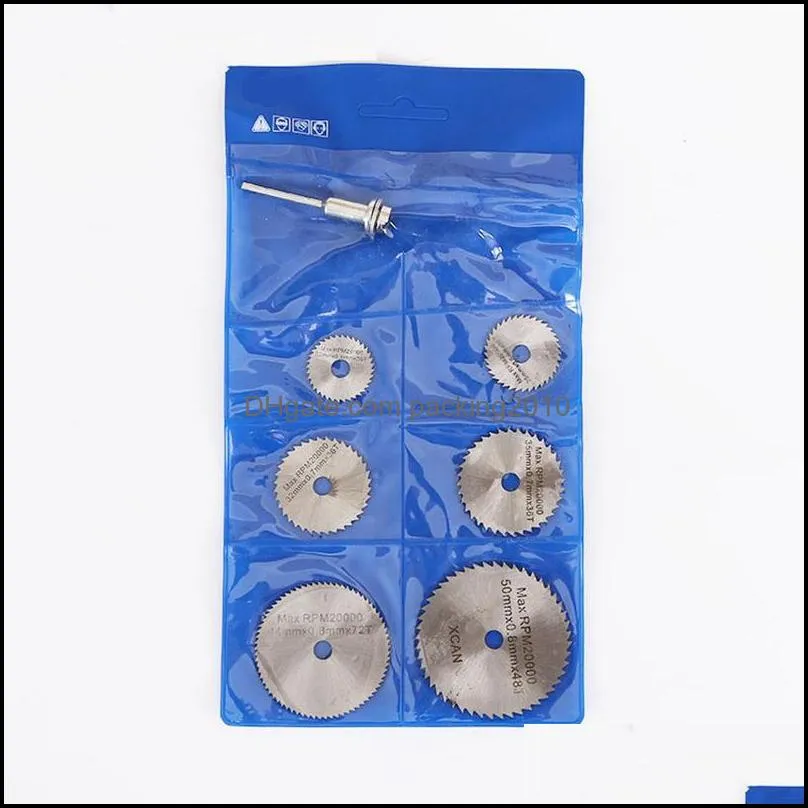 electric grinder small saw blade accessories electric grinder emery small slice saw blade 6/7pc high speed steel mini cutting blade