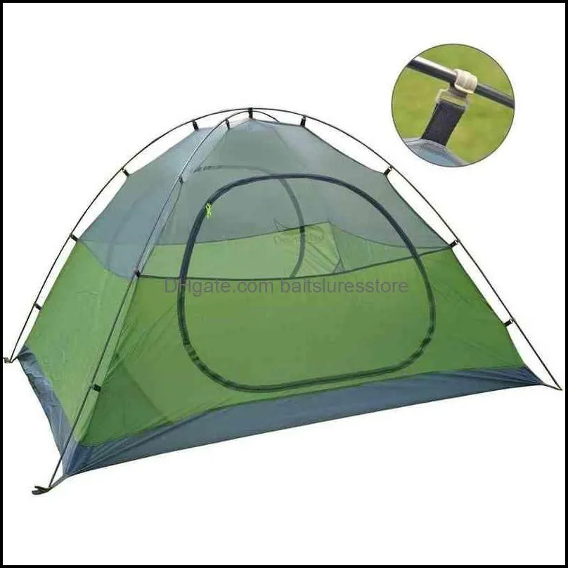 Desert& 2 Person Waterproof Tent 3 Season Backpacking Hiking s for Camping Beach Travelling Double Layer Outdoor 220110