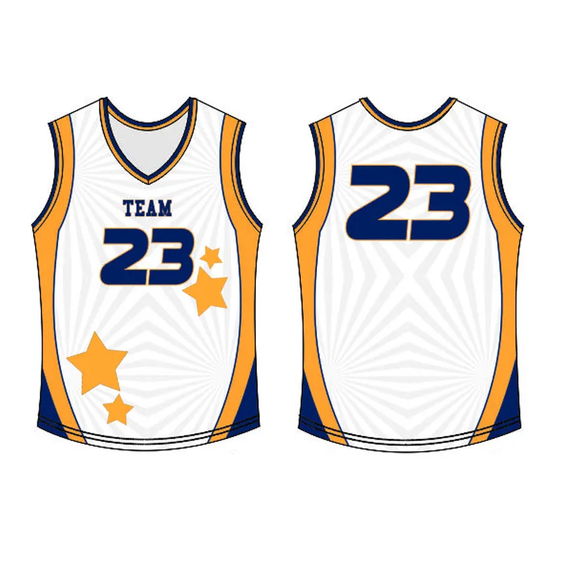 Jerseys de basquete masculino branco azul azul amarelo preto jerseyz7