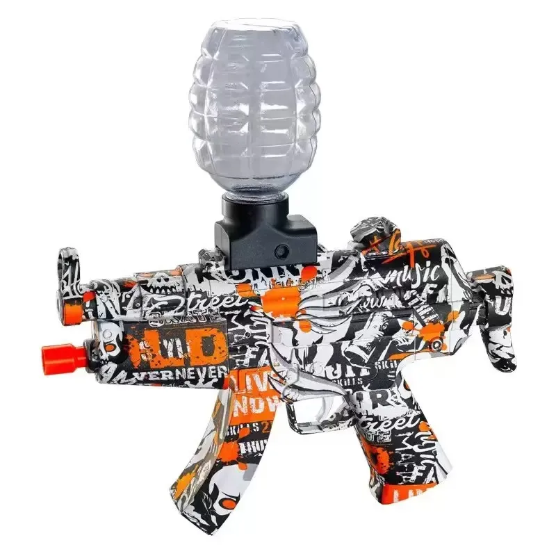 Pistola de salpicaduras de bolas de Gel M416, Manual y eléctrica, con 10000  cuentas de agua ecológicas, gafas de juguete para juguetes al aire libre, 2  en 1