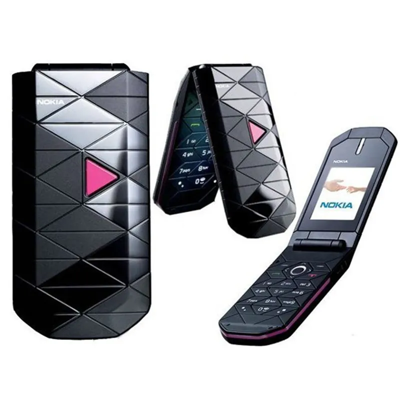 الهواتف المحمولة التي تم تجديدها Nokia 7070 GSM 2G لكبار الطلاب الوجه هاتف