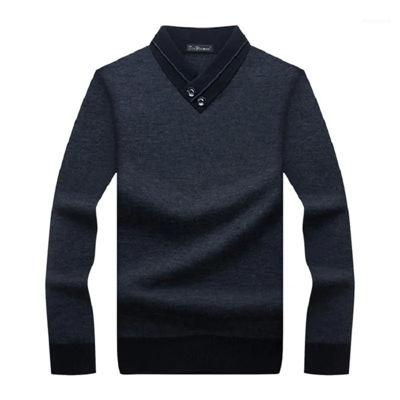 Męskie swetry 2022 Autumn Winter Sweater ciepłe swobodne dzianiny pullover faux fur wełna kurtki