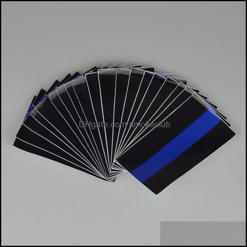 Thin Blue Line Flag Decal 6.5*11.5 CM American Flags Sticker for Cars and Trucks Wall Window Stickers Decorative 28 M2